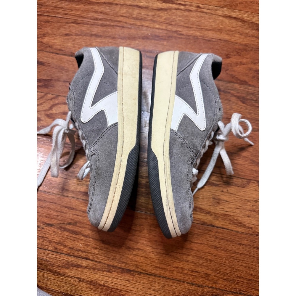Rag & Bone Retro Runner Gray Suede Low Top Sneakers Womens 37.5 Gray White - Picture 6 of 7